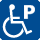 （ピクトグラム）障害者対応駐車区画