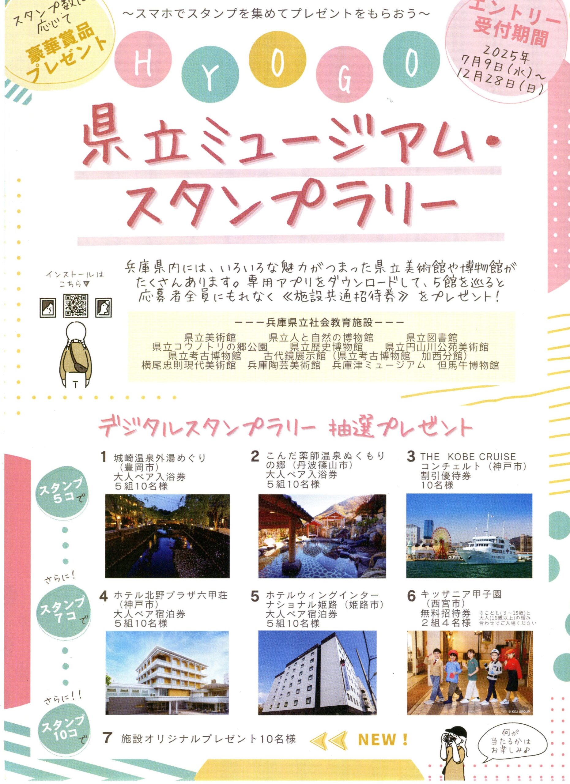 「HYOGO県立ミュージアム・スタンプラリー」実施中